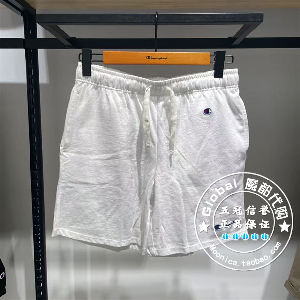 CHAMPION松紧腰抽绳短款休闲裤