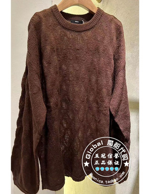 INITIAL国内代购 24冬 女圆领灯笼袖百搭毛衣24WOTFMCVV806不退换