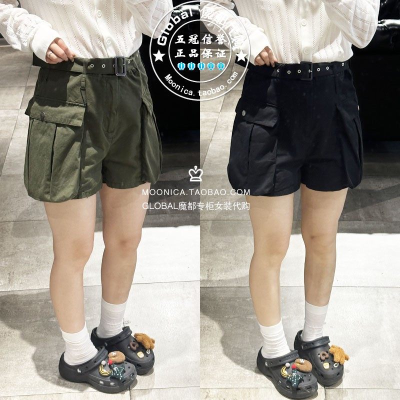 特价 MOUSSY国内代购 25夏 附腰带多口袋休闲短裤 028ISZ31-1311