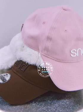 SNIDEL棒球帽联名纯色LOGO