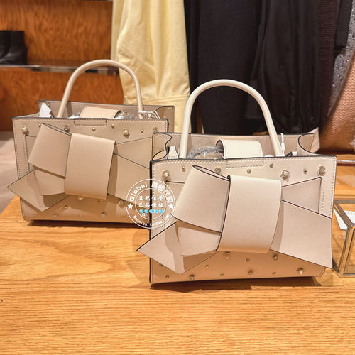 FRAY I.D国内代购 25冬 日系蝴蝶结铆钉单肩手提包FWGB255312