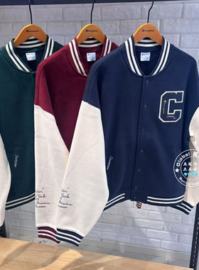 CHAMPION冠军国内代购 25秋 情侣拼接撞色棒球服外套 U5COTSU011