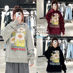 特价 SLY国内代购 24秋 THROW限定印花连帽衫卫衣 030HA001-1791