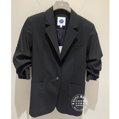 NUTS国内代购 2026春 纯色翻领褶皱时尚百搭西装7130419A1