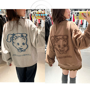 原田治限定印花卫衣上衣028HAZ90 24冬 1601 MOUSSY国内代购 特价