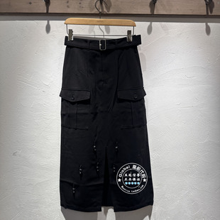 INITIAL国内代购 25冬 女高腰时尚休闲半身裙25WKTFMCXX216不退换