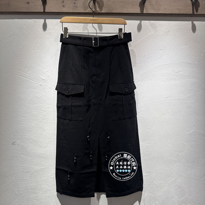 INITIAL国内代购 25冬 女高腰时尚休闲半身裙25WKTFMCXX216不退换