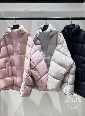 MOUSSY国内代购 25秋冬 日系保暖连帽羽绒服外套女 028IAA30-1047