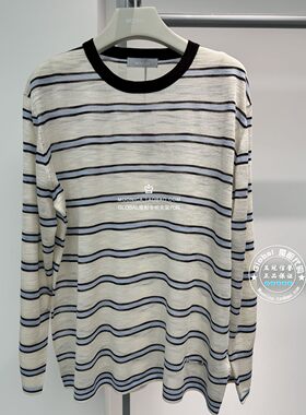 特价MOUSSY26夏条纹针织T恤女