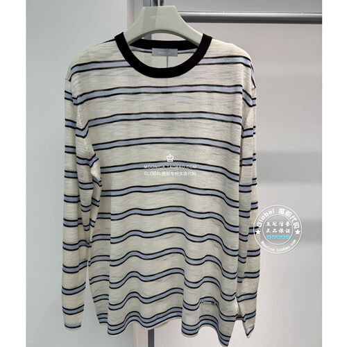 特价MOUSSY26夏条纹针织T恤女