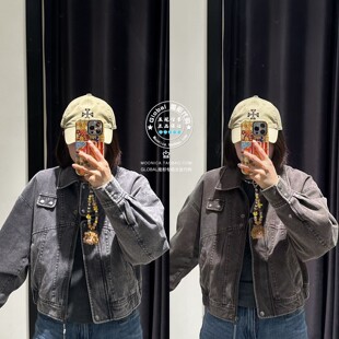 MOUSSY国内代购 26春 翻领短款棉牛仔夹克衫外套女 028JSA10-1003