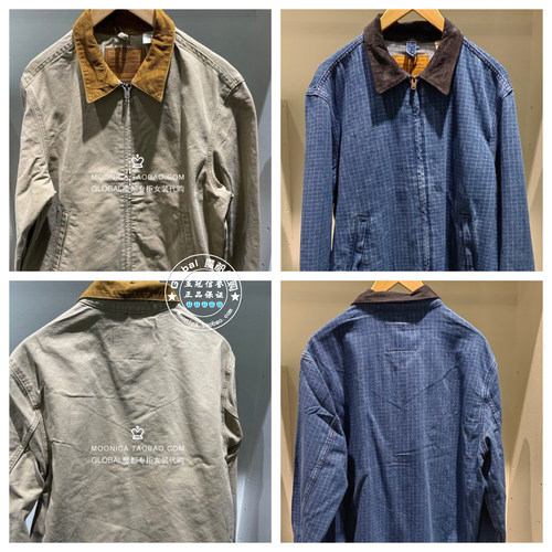 李维斯牛仔外套翻领撞色百搭纯棉