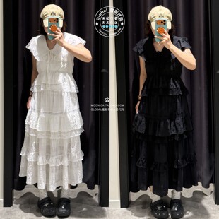 SLY国内代购 26夏 日系松紧高腰荷叶边半身裙子 038JAZ31-1001
