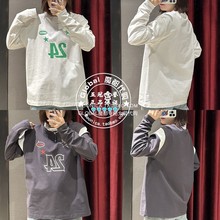 7特价 MOUSSY代购 24春夏 字母宽松圆领长袖T恤衫女028HSZ90-0421