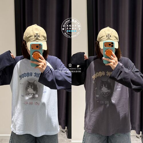 MOUSSY26夏做旧动物印花女T恤衫