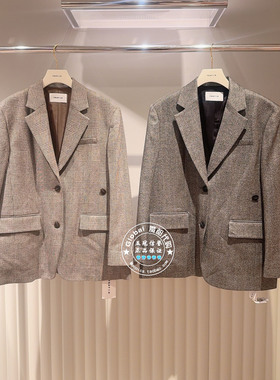 FRAY I.D国内代购 25冬 翻领时尚羊毛混纺单排扣西装FWFJ255203