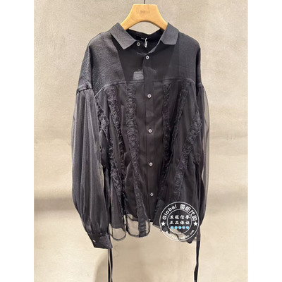 INITIAL国内代购 26春 女翻领毛边时尚衬衫26SITFLMXX102不退换