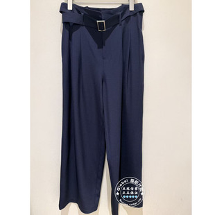 NUTS国内代购 2026春 纯色高腰腰带简约百搭阔腿休闲裤7210706A1