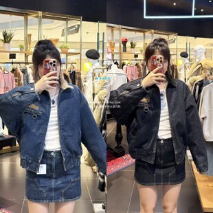 MOUSSY国内代购 25冬 丹宁联名牛仔棉衣服外套夹克 010IAF01-7801