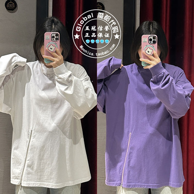 MOUSSY25春百搭休闲宽松圆领T恤