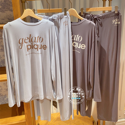 gelatopique家居服情侣logo印花