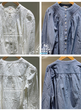 正品levis李维斯 26春 圆领刺绣衬衫女 005EI-0002/005EI-0004