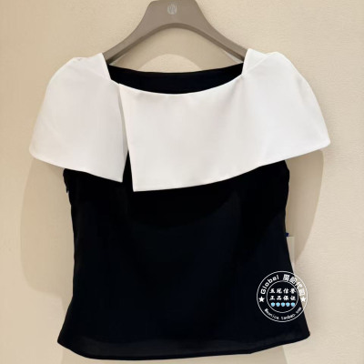 NUTS国内代购 2026夏 低圆领法式修身气质优雅上衣7210115A1