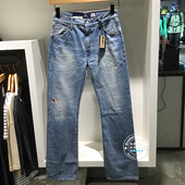 levis李维斯 25早秋 女士日本制水洗直筒牛仔裤 正品 A9138 0004