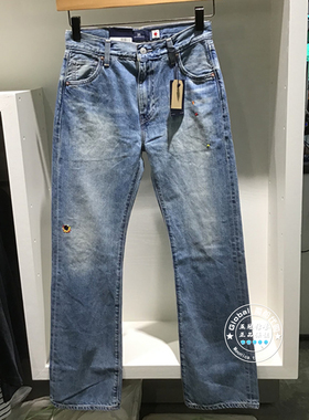 正品levis李维斯 25早秋 女士日本制水洗直筒牛仔裤 A9138-0004