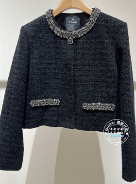 MOFAN/摩凡 国内代购 25秋冬 小香风圆领短款羽绒外套 MBW586041