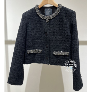 羽绒外套 MOFAN MBW586041 小香风圆领短款 25秋冬 摩凡 国内代购