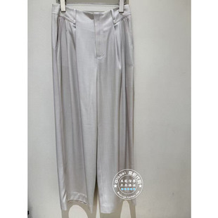 NUTS国内代购 2026春 纯色高腰褶皱气质优雅阔腿休闲裤7140701A1