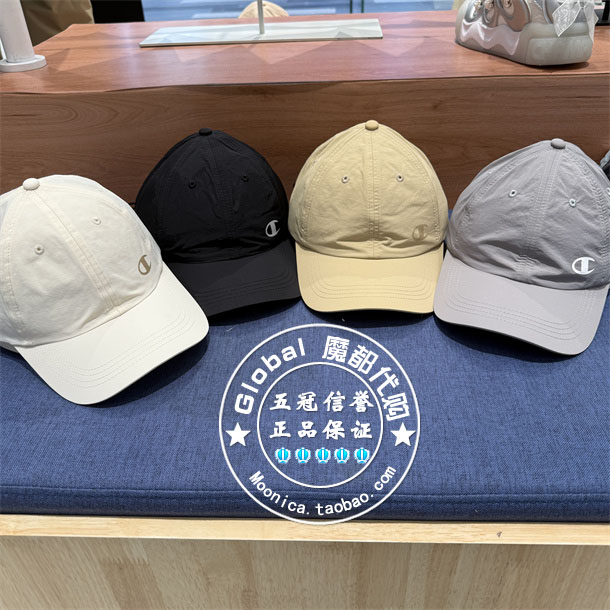 CHAMPION百搭休闲纯色印花鸭舌帽