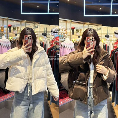 MOUSSY日系休闲立领羽绒服外套女