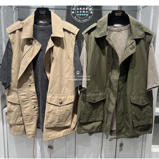 特价！MOUSSY国内代购 26春夏 复古工装马甲外套女 028IAB30-1086