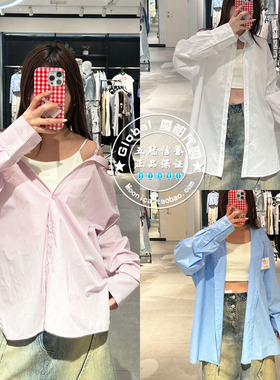 特价 SLY代购 25夏 多种穿搭吊+带翻领衬衫两件套 030ISR30-2091