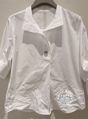 NUTS女装国内代购 2025冬 纯色翻领简约休闲百搭衬衫6310106A1