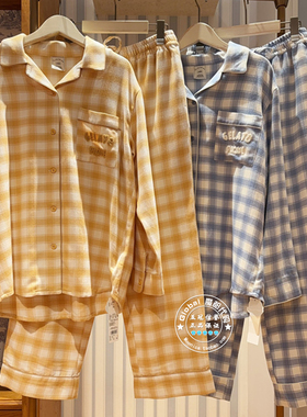 gelato pique 国内代购 25冬 格纹睡衣女PWFT255281/PWFP255283