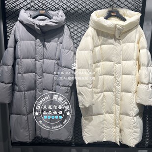 特价 MOUSSY国内代购 25冬 长款连帽羽绒服外套女 028IAC30-1063