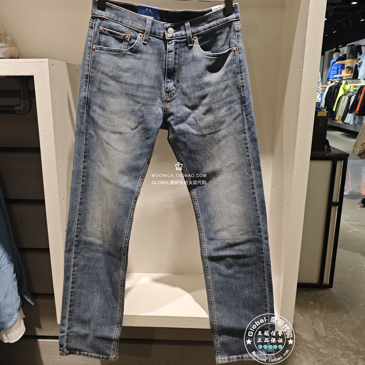 特价levis李维斯 26春 男士505直筒水洗牛仔裤 00505-3418