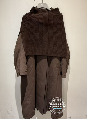 NUTS女装国内代购 25冬 纯色围脖时尚长款系带羽绒服6440922A1