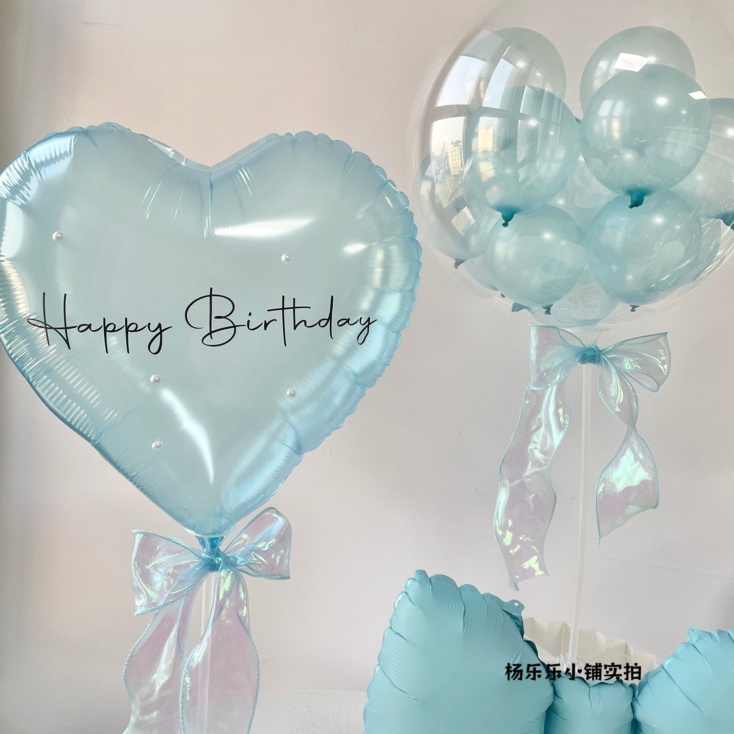蓝色水晶爱心气球桌飘蓝色系生日布置气球装饰蓝色波波球花瓣气球,节庆用品/礼品,气球,淘宝优惠券,粉丝福利购,淘宝优惠卷
