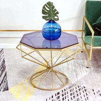 Стальной стеклянный журнальный столик