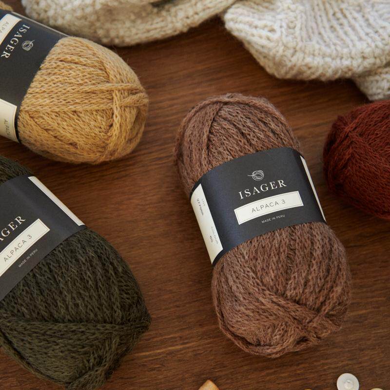 ISAGER Alpaca 3 羊驼3 丹麦进口柔软粗空气感羊毛秋冬 50克125米