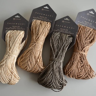 横田DARUMA SASAWASHI竹和纸日本进口线棉草拉菲草帽子拉菲草25g