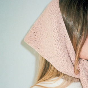 文字解 棉线材料包 Alba Scarf阿尔巴围巾三角巾Biches&Buches夏季