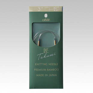 日本可乐Clover环形棒针80cm环形针毛衣围巾竹针棒针编织工具