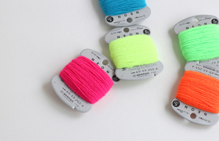 横田Demi 饰线刺绣线diy线材 Neon小卷线荧光Daruma日本进口装