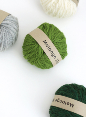 日本横田Daruma米兰苏拉Melange Slub羊毛线冬季线材编织毛线围巾