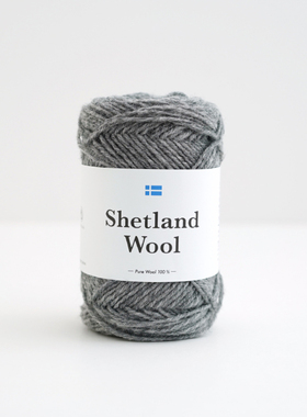 日本横田Daruma设得兰Shetland wool纯羊毛衣帽子手套冬季手编线
